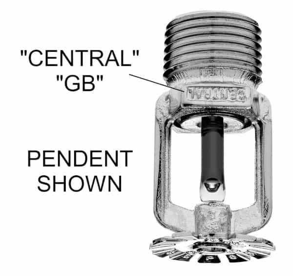 Central sprinkler stamp