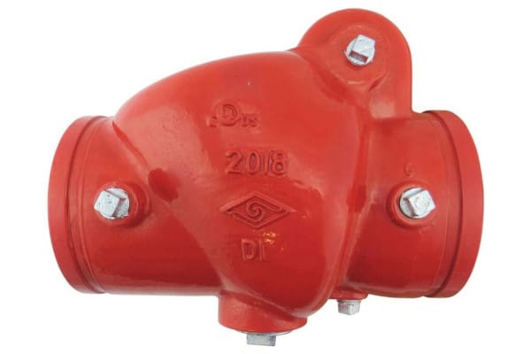 A check valve for 6-inch grooved piping