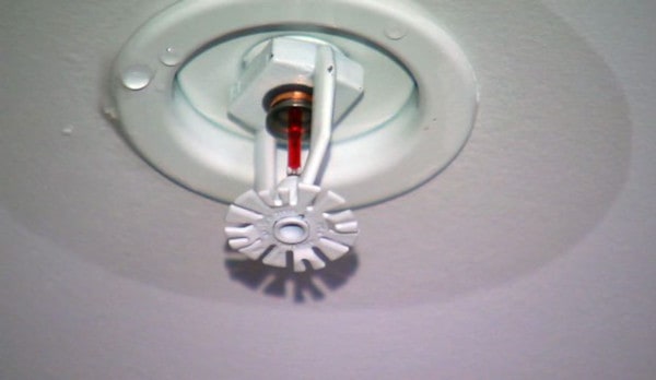 water leak around sprinkler head and escutcheon