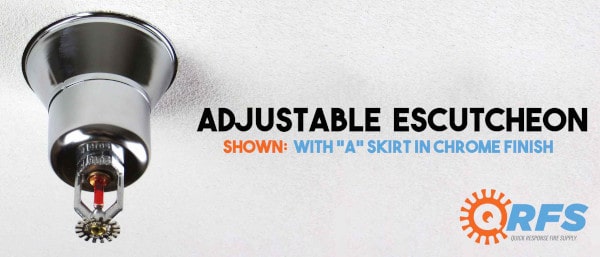 Adjustable chrome escutcheon.