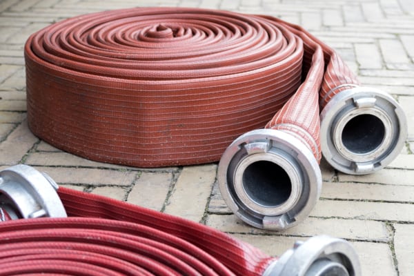 Fire hose with Storz connections