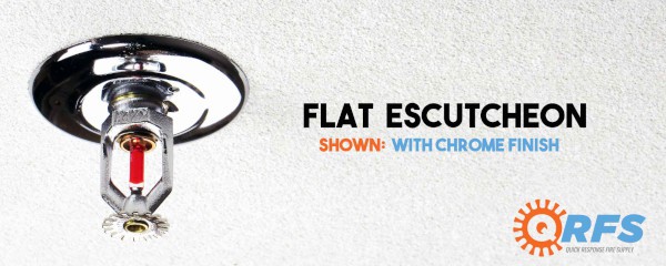 A flat escutcheon.