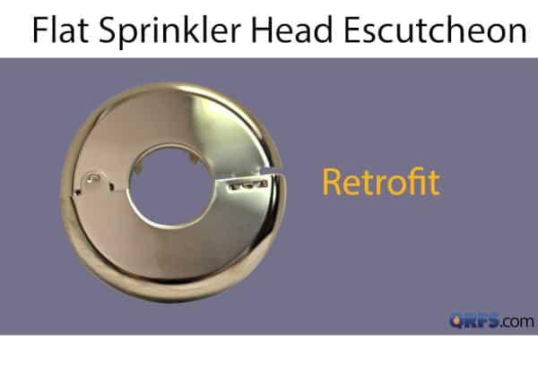 Chrome flat retrofit escutcheon