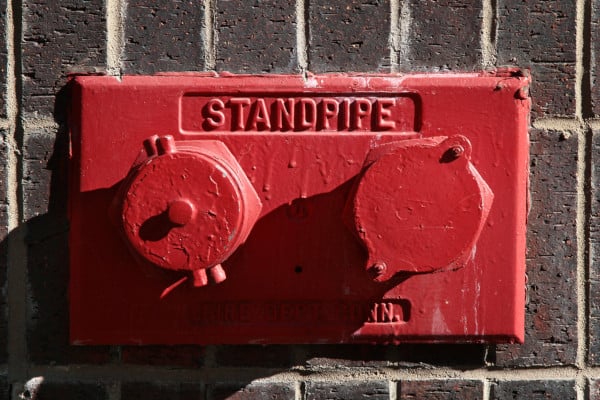 Red standpipe FDC