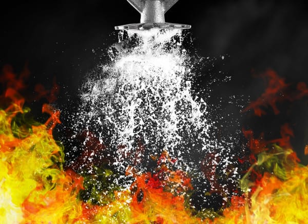 Antifreeze in sprinklers is flammable