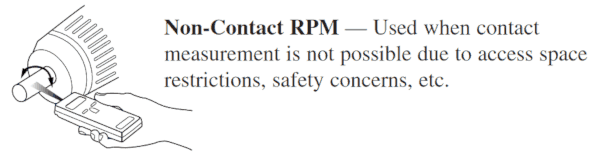 Non-contact hand held tachometer