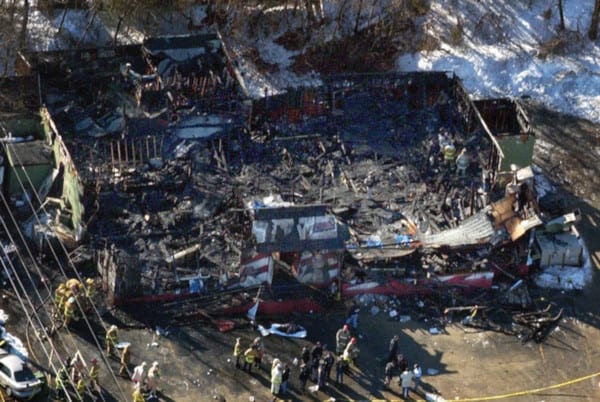 The Station nightclub after the fire
