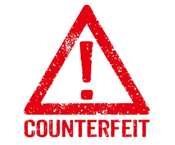 Counterfeit stamp