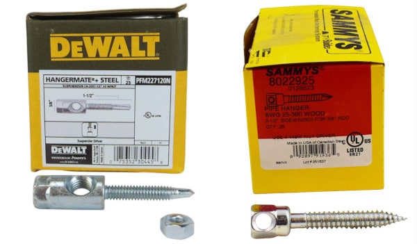 DeWALT hangers and Sammy Screws