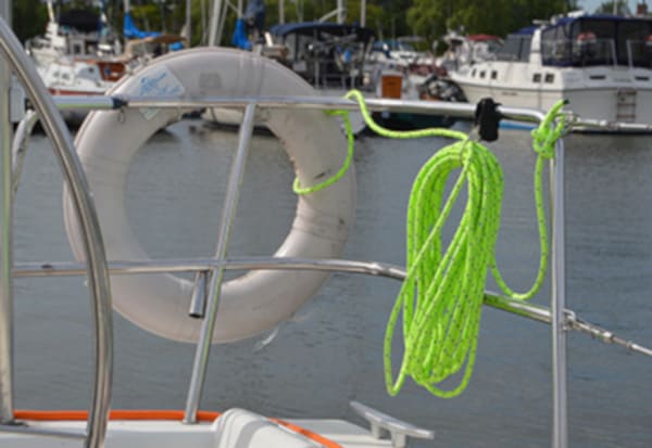 Night Saver Rope on a boat