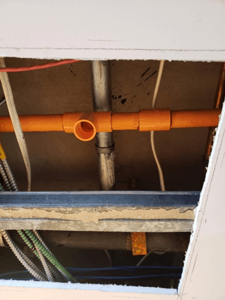 Access hole with CPVC pipe