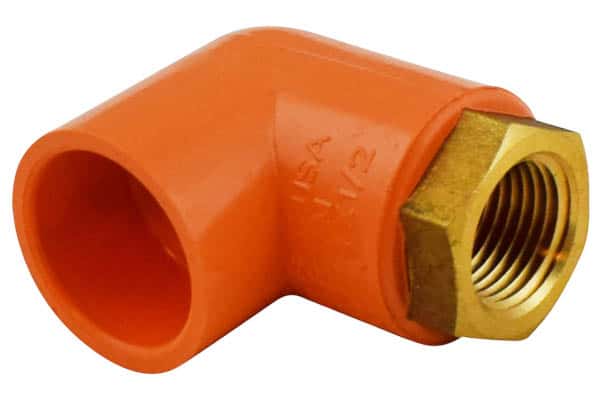 CPVC threaded elbow adapter