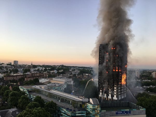 Firefighters battle the Grenfell Tower Fire