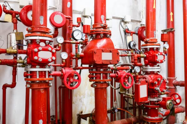 Dry fire sprinkler system