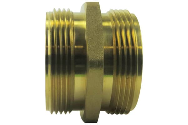 Brass Fire Hydrant Adapter 2-1/2 NST (NH) Female x 3/4 GHT Male Garden  Hose Brass Fire Equipment - Fire Hydrant Hose Adapter with Pin Lug Fit for