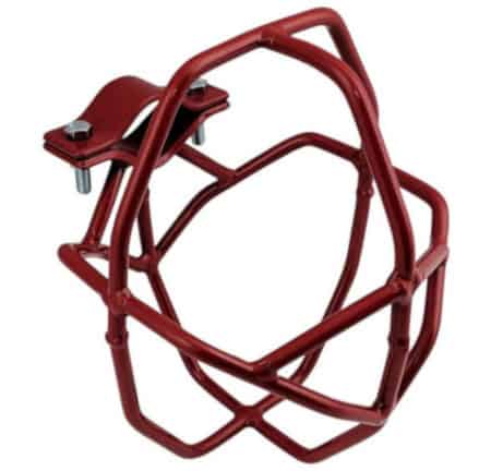 Red heavy-duty sprinkler head guard