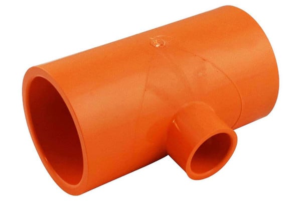 CPVC fire sprinkler pipe tee