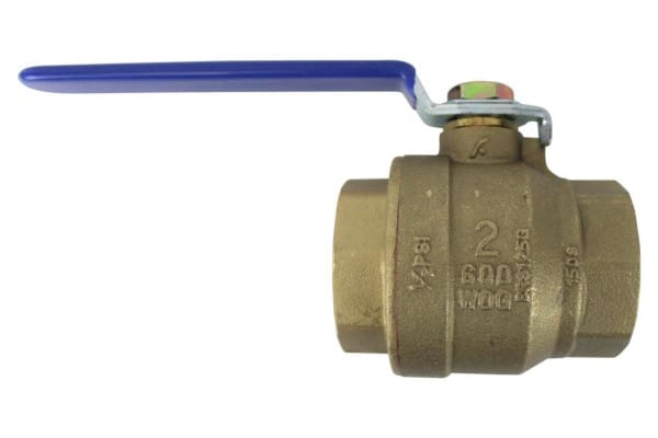 A 2-inch ball valve