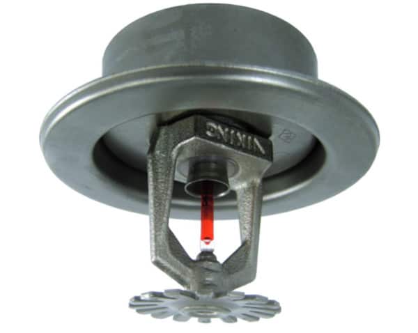 Viking, Fire Sprinkler Head, 1/2, Upright, Glass Bulb, Brass, 12986