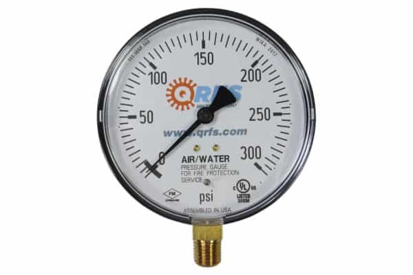 A 0-300 PSI pressure gauge