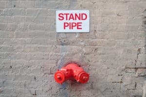 A siamese FDC serving a standpipe system