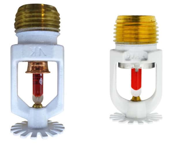 Viking, Fire Sprinkler Head, 1/2, Upright, Glass Bulb, Brass, 12986