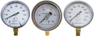 Pitot gauge dial ranges