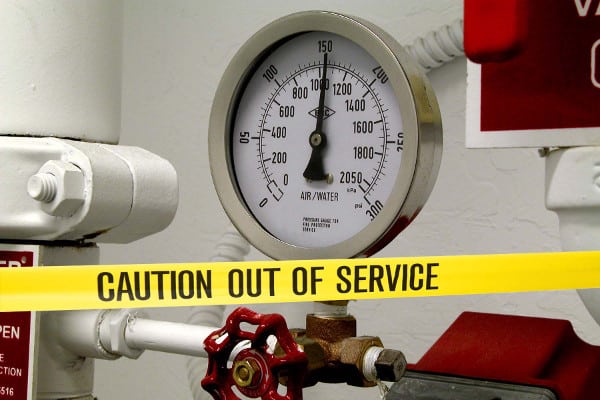 Classifying deficiencies in a fire sprinkler inspection