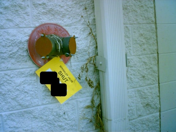 Out of service, tagged FDC