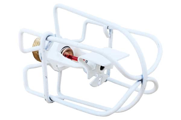 White head guard for a sidewall sprinkler