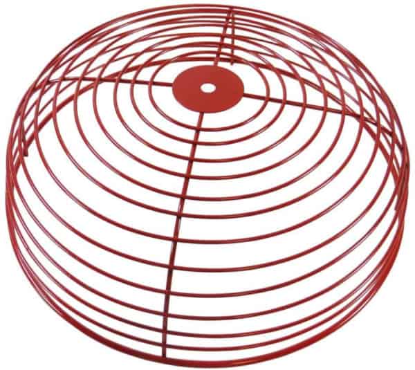 Wire guard for fire alarm bell