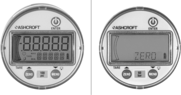 Bar graph on a digital gauge