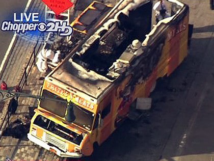 Frites and meats truck crash