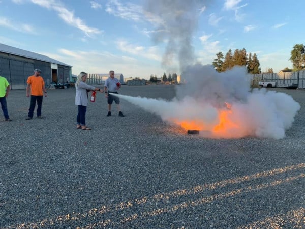 OSHA fire extinguisher training