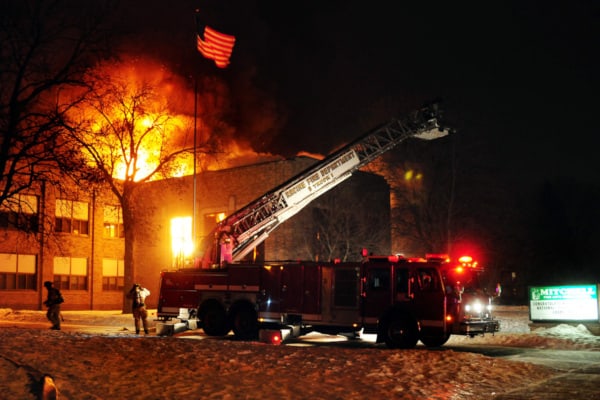 Mitchell Elementary School fire