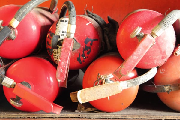 How to dispose of fire extinguishers in California