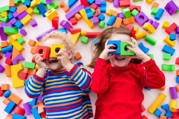 Kids playing at daycare