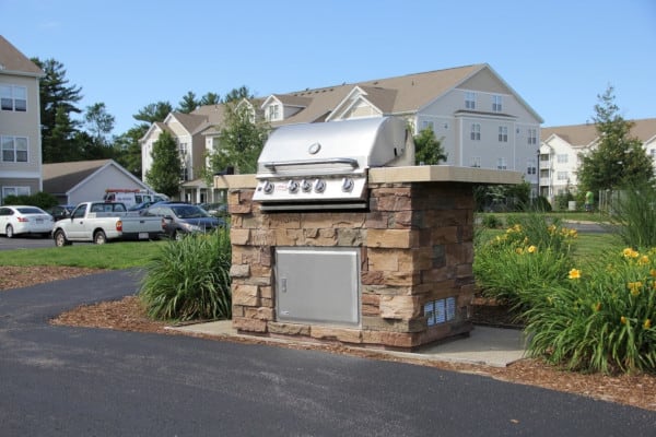 Safe residential grill