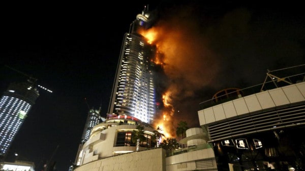 Fire at Dubai hotel