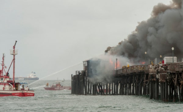 Seal Beach Pier fire