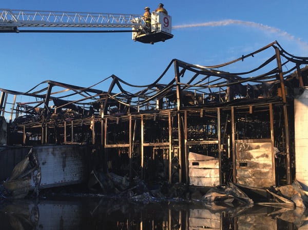 Buffalo Farms fire aftermath