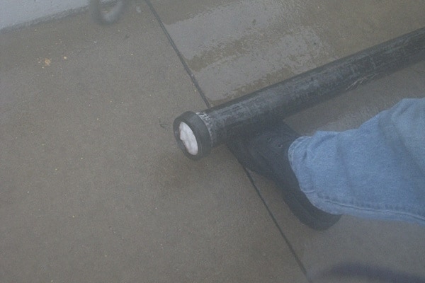 Picture of Ice in Preaction System Piping