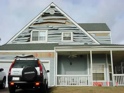 Picture of Melted Vinyl Siding