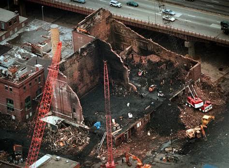 Worcester fire aftermath