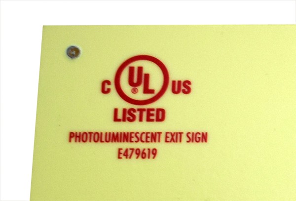 Picture of Exit Sign UL Listing