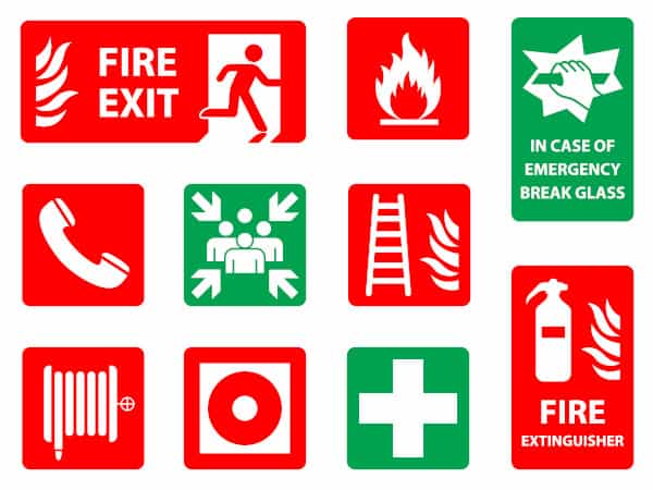 fire safety icons