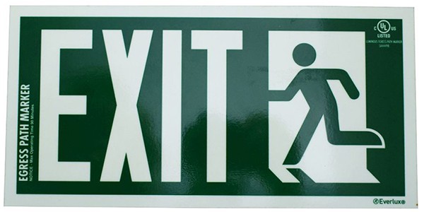 Fire Safety Exit Sign Warning Guidance Signage Luminous Fr Stairway Hotel U Y0H9 