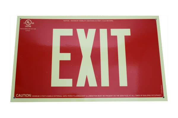 Picture of Everlux Red Exit Sign