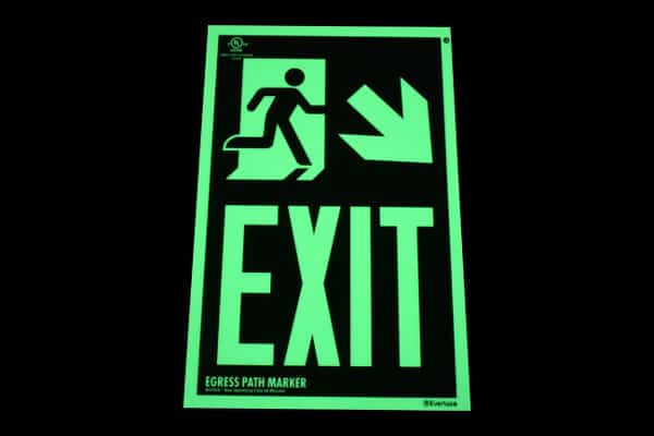 Picture of Glow in the Dark Stairwell Exit Sign