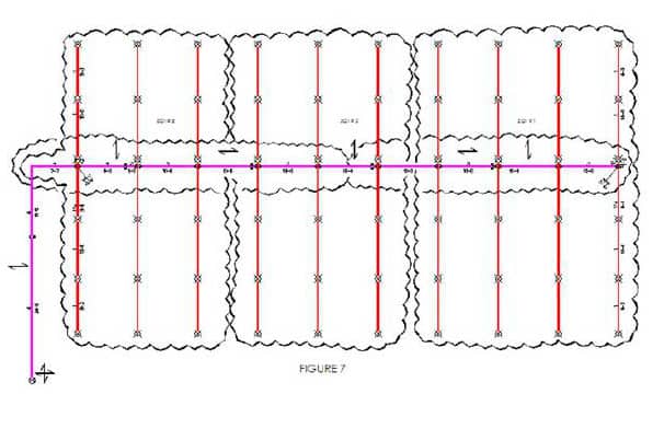 Graphic of clouded the piping that will be assigned to each of the braces